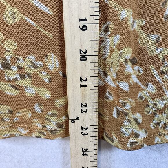 Womens Y2K Sheer Mesh Babydoll Top Sz M Earthy Balloon Long Sleeve Cottage - Picture 9 of 16